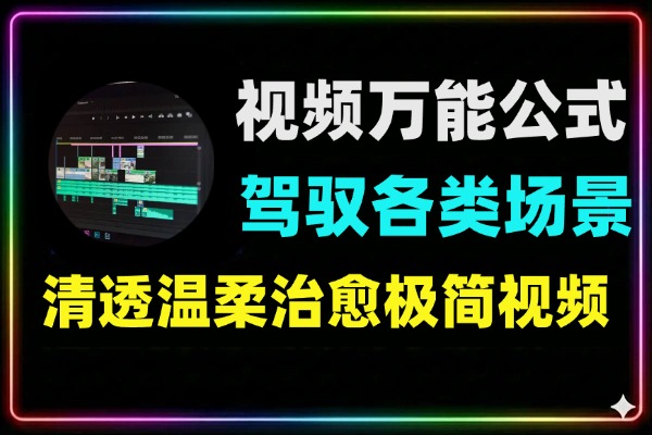 小清新视频剪辑万能公式轻松驾驭各类场景