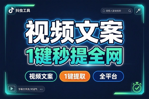 视频文案一键提取短视频创作者的素材收割机文案提取文案识别